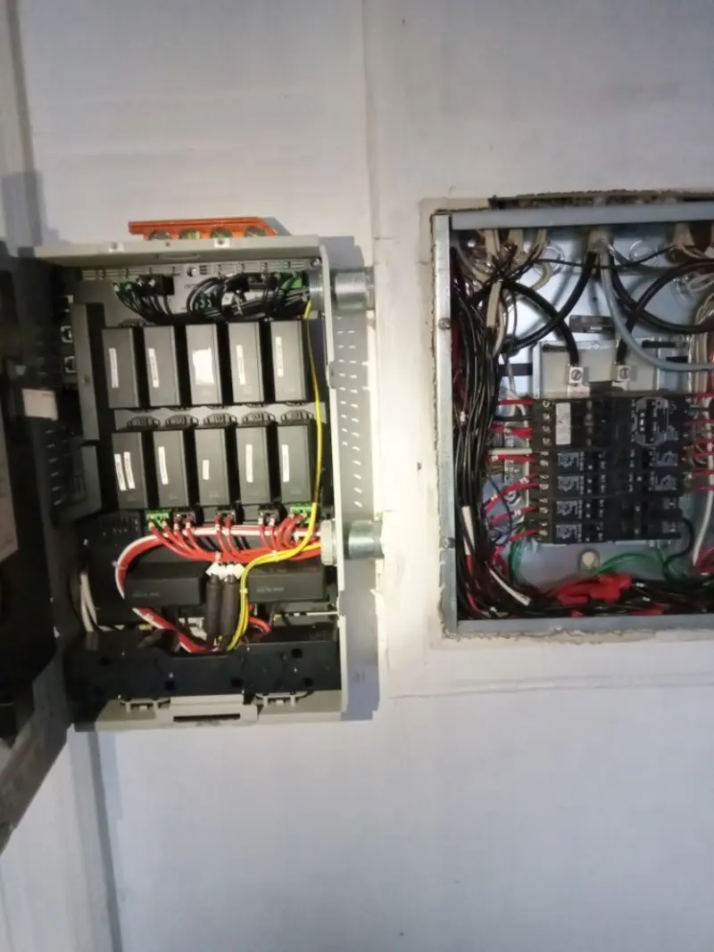 Electrical panel upgrade completed for Security Camera Wiring in San Ramon